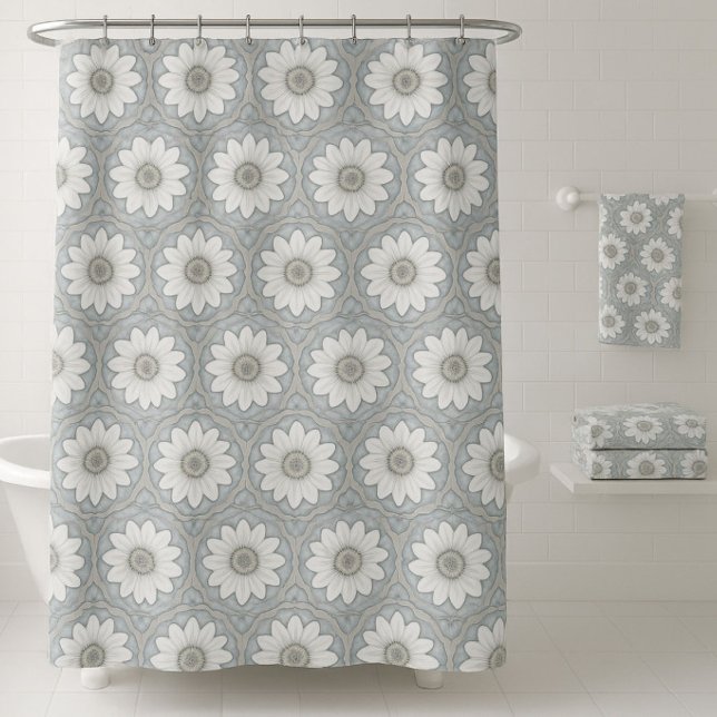 Whimsical Daisy   Shower Curtain (Creator Uploaded)