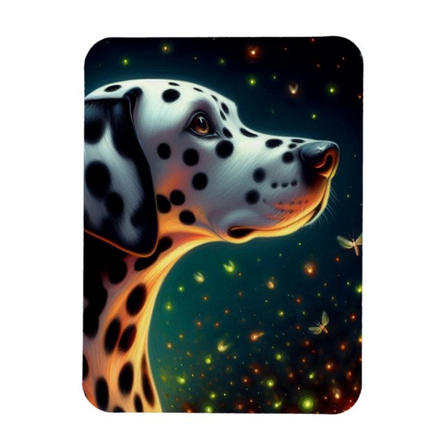 Whimsical Dalmation Dog Magnet (Vertical)