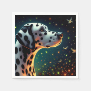 Whimsical Dalmation Dog Napkin