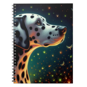 Whimsical Dalmation Dog Notebook