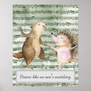 Whimsical Dance Like No One's Watching Poster