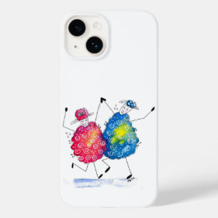 Whimsical Dancing Sheep Case-Mate iPhone 14 Case