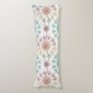 Whimsical Dandelion Breeze – Pastel Botanical Body Cushion
