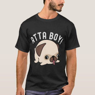 Whimsical Dandelion Pugs Blowing in the Wind T-Shirt