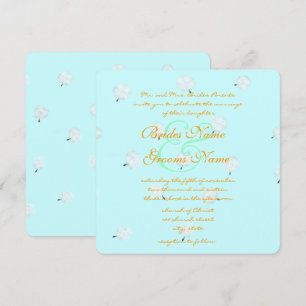 Whimsical Dandelion Wedding Invitation