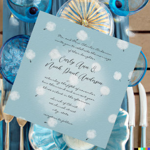 Whimsical Dandelion Wedding Invitation