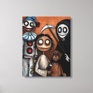 Whimsical Dark Creepy Art Canvas Print