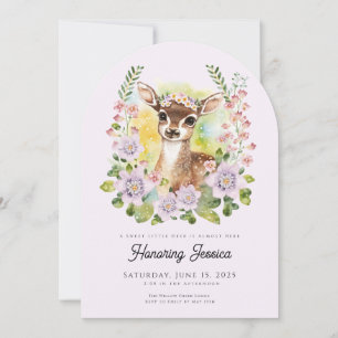 Whimsical Deer Baby Shower Invitation
