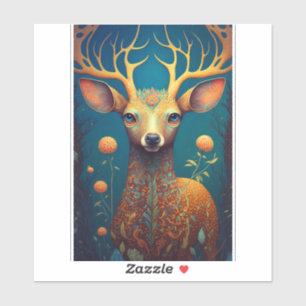 Whimsical Deer Fantasy Art