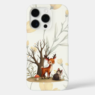 Whimsical Deer & Hedgehog iPhone/iPad Case