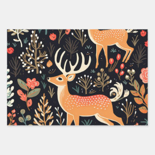 Whimsical Deer Wrapping Paper