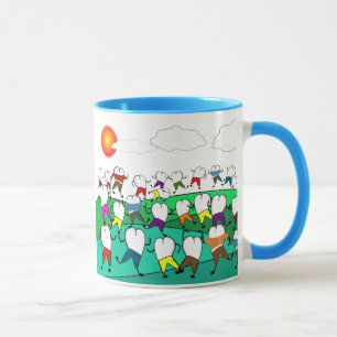 Whimsical Dental Tooth Art Gifts Mug