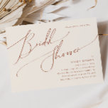 Whimsical Desert | Beige Horizontal Bridal Shower Invitation<br><div class="desc">This whimsical desert | beige horizontal bridal shower invitation is perfect for your simple rustic western beige and terracotta earth tones bridal shower. The neutral earthy boho colour palette is vintage southwestern with a modern retro feel. The script is a delicate minimalist handwritten calligraphy that is quite elegant and romantic....</div>