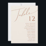 Whimsical Desert Beige Table Number Chart DIGITAL<br><div class="desc">These whimsical desert | beige table number chart digital are perfect for your simple rustic western beige and terracotta earth tones wedding. The neutral earthy boho colour palette is vintage southwestern with a modern retro feel. The script is a delicate minimalist handwritten calligraphy that is quite elegant and romantic. The...</div>