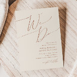 Whimsical Desert | Beige We Do Wedding Invitation<br><div class="desc">This whimsical desert | beige we do wedding invitation is perfect for your simple rustic western beige and terracotta earth tones wedding. The neutral earthy boho colour palette is vintage southwestern with a modern retro feel. The script is a delicate minimalist handwritten calligraphy that is quite elegant and romantic. The...</div>