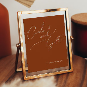 Whimsical Desert   Terracotta Cards and Gifts Sign