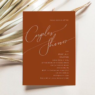 Whimsical Desert | Terracotta Couples Shower Invitation