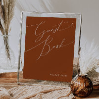 Whimsical Desert | Terracotta Guest Book Sign