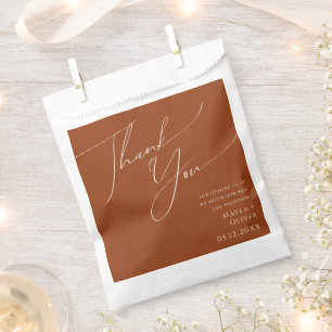 Whimsical Desert   Terracotta Thank You Favour Bag