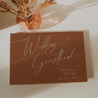 Whimsical Desert | Terracotta Wedding Guestbook