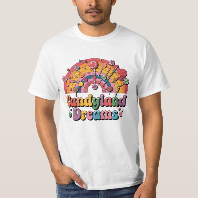 Whimsical Designs for Candy Enthusiasts T-Shirt (Front)