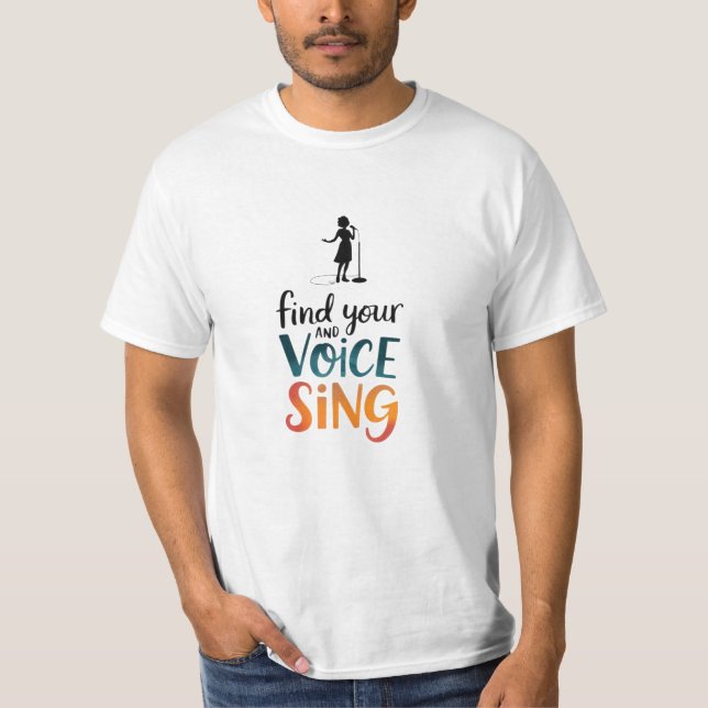 Whimsical Designs for Singers and Fans T-Shirt (Front)