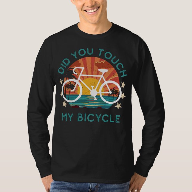 Whimsical Did You Touch My Bicycle Tee - Playful C (Front)
