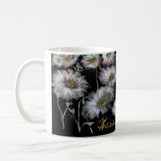 Whimsical Digitally Painted Daisies with Ease Coffee Mug
