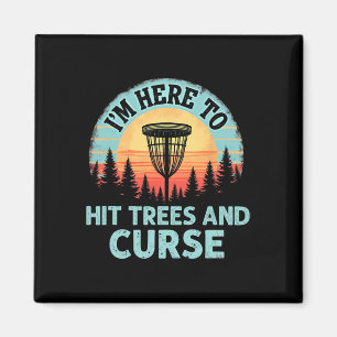 Whimsical Disc Golf - Tree Hitting Retro Curse Magnet