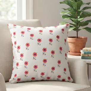 Whimsical Ditsy Floral Boho Nursery Decor Cushion
