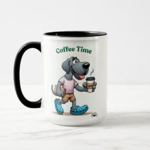 Whimsical dog mug