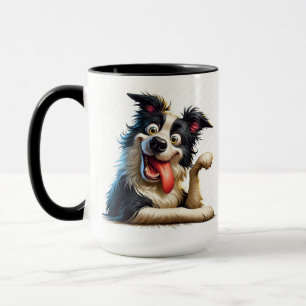 whimsical dog mug