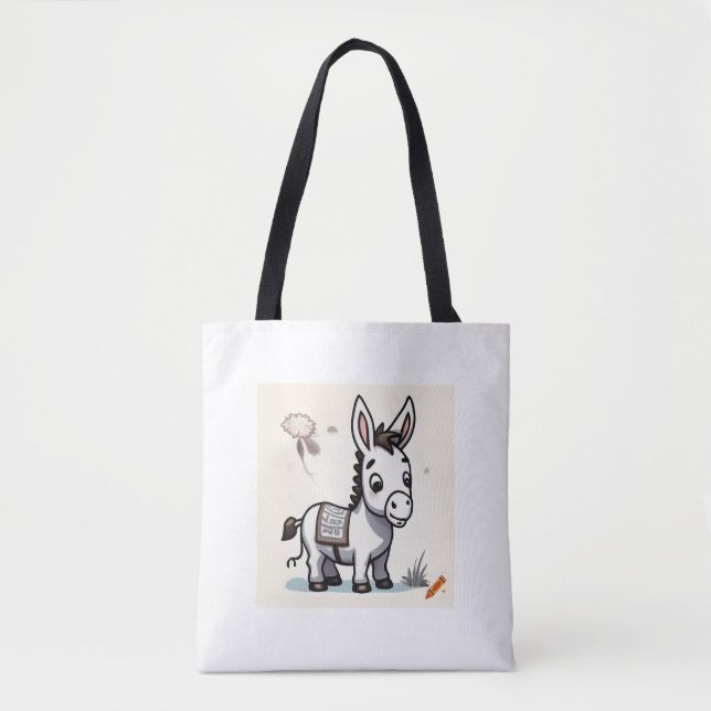 "Whimsical Donkey Design Bag – Unique & Playful St (Front)