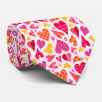 Whimsical Doodle Hearts with Patterns and Texture