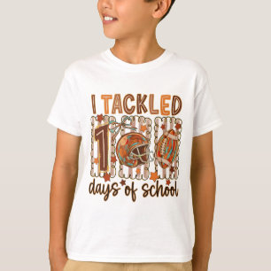 Whimsical Doodle I Tackled 100 Days School  T-Shirt