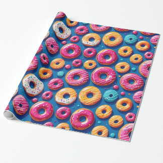 Whimsical Doughnut Dreams Wrapping Paper