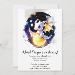 Whimsical Dragon Baby Shower Invitation