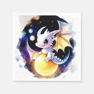 Whimsical Dragon Baby Shower Napkin