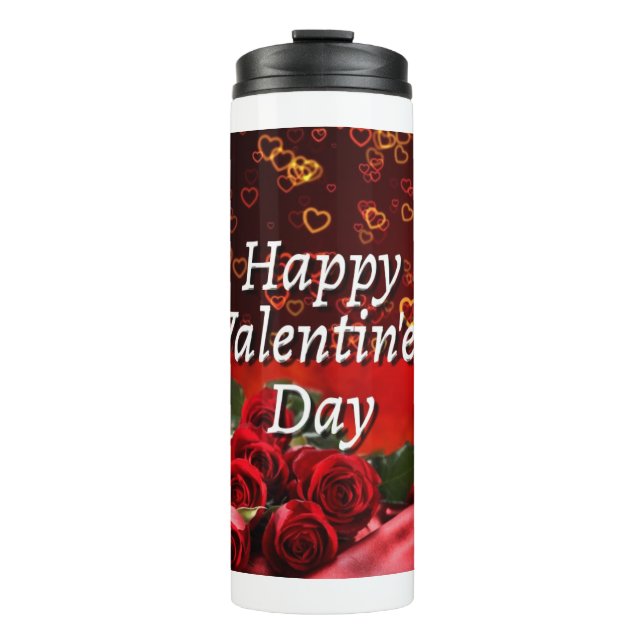 Whimsical Dragon Thermal Tumbler Watercolor Wash (Front)