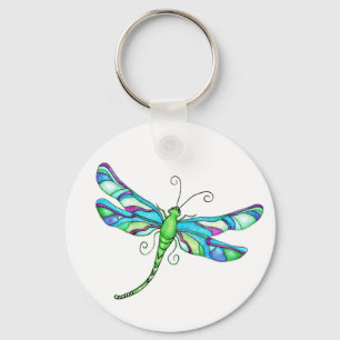 Whimsical Dragonflies Key Ring