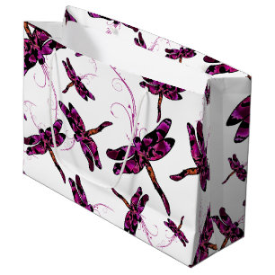 Whimsical Dragonflies Large Gift Bag