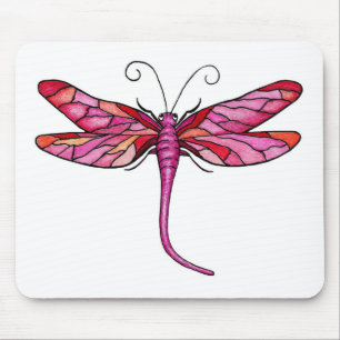 Whimsical Dragonflies Mouse Mat