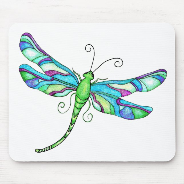 Whimsical Dragonflies Mouse Mat (Front)
