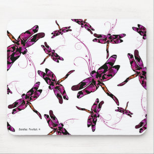 Whimsical Dragonflies Mouse Mat