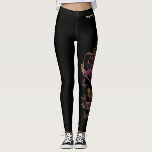Whimsical Dragonfly Leggings