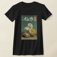 Whimsical Duck Eating Japanese Vintage 