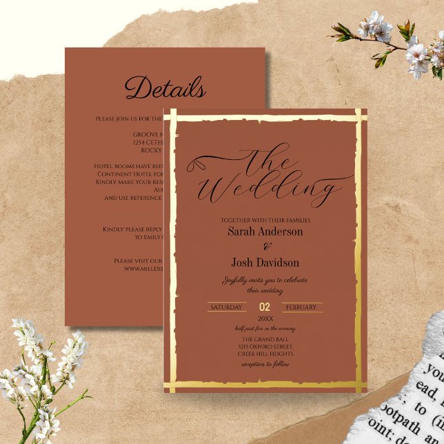 Whimsical Earth-toned Terracota Gold Wedding (Creator Uploaded)