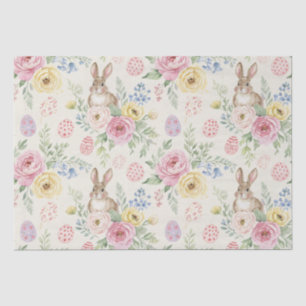 Whimsical Easter Bunny Watercolor Tissue Paper