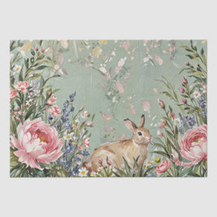 Whimsical Easter Bunny Watercolor Tissue Paper