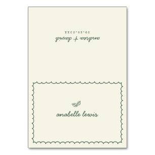 Whimsical Editable Guest Name Wedding Place Card